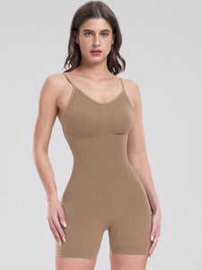 Scoop Neck Spaghetti Strap Active Romper