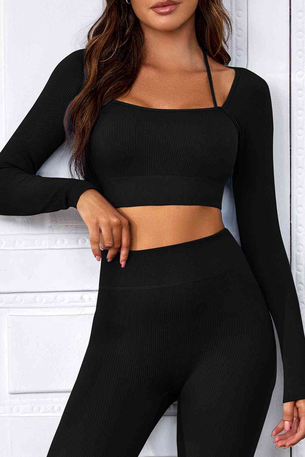 Long Sleeve Cropped Sports Top